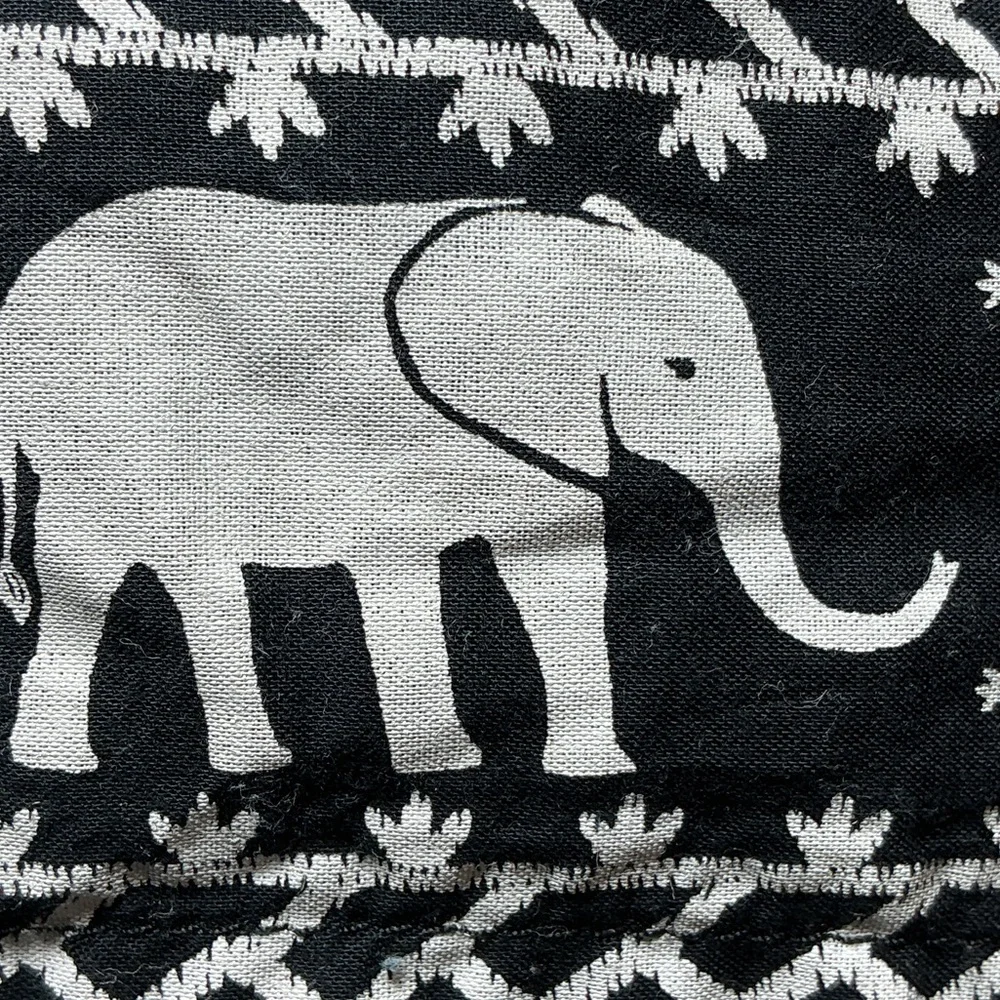 Old Navy Dark Navy and White Elephant Patterned Dress
